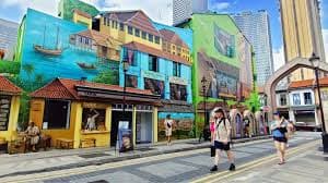 Arab Street in Kampong Glam, Singapore — heritage shophouses with halal-certified eateries